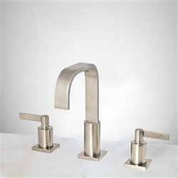 Brushed Nickel Bathroom Sink Faucet